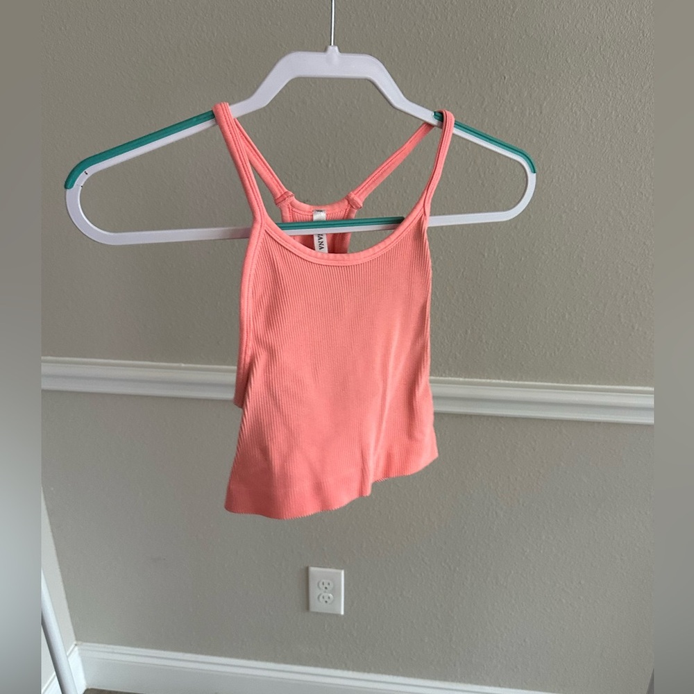 Coral XL/XXL Athletic Crop Tank